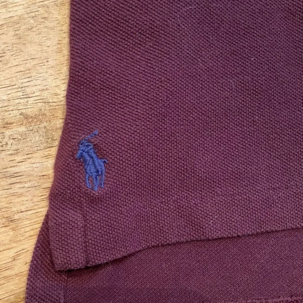 Polo by Ralph Lauren Men’s‎ Sm Maroon Pique Knit Long Sleeve Pullover W/ Pocket